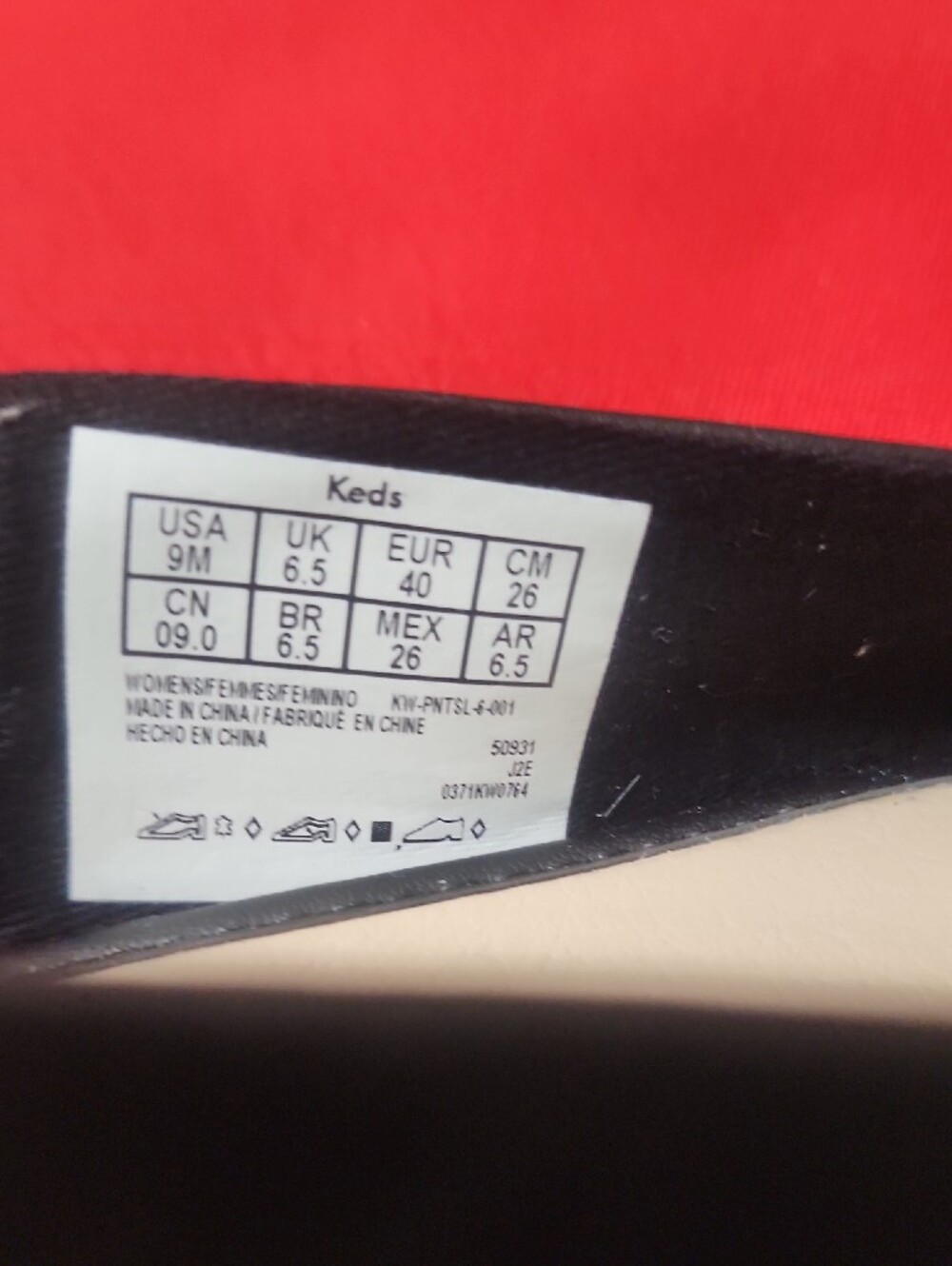 Keds Point Black Slip-On Slingback Flats with White Sole - Picture 10 of 11